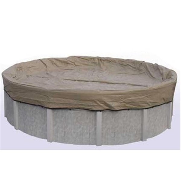 Midwest Canvas Midwest Canvas BT0015 15 ft. Black & Tan Round Above Ground Winter Pool Cover; 20 Year BT0015